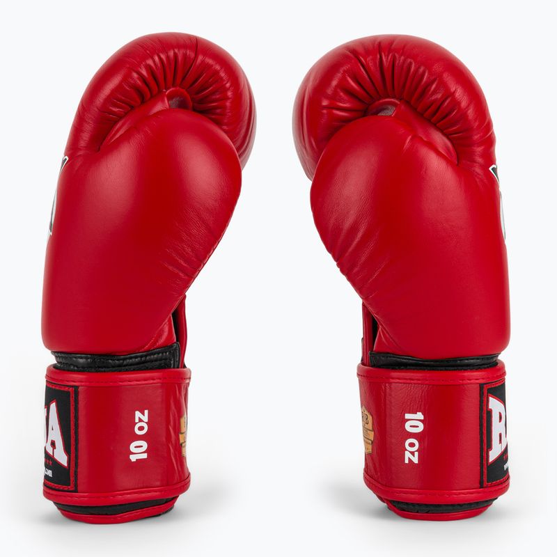 Boxerské rukavice RAJA BOXING Single Standard Genuine Leather red 4