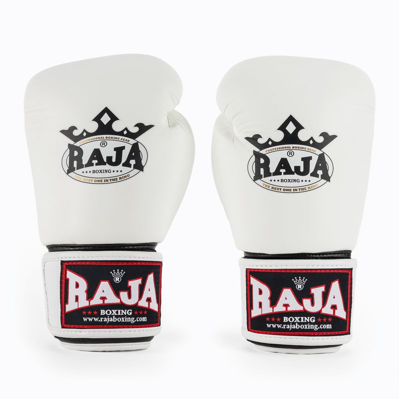Boxerské rukavice RAJA BOXING Single Standard Genuine Leather white 2