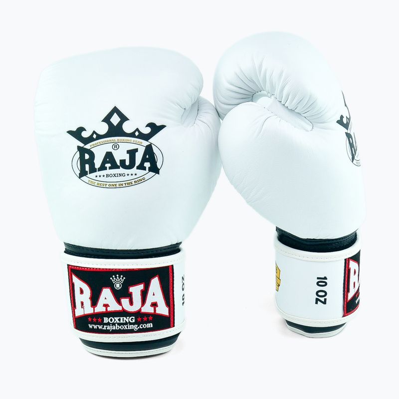 Boxerské rukavice RAJA BOXING Single Standard Genuine Leather white 2
