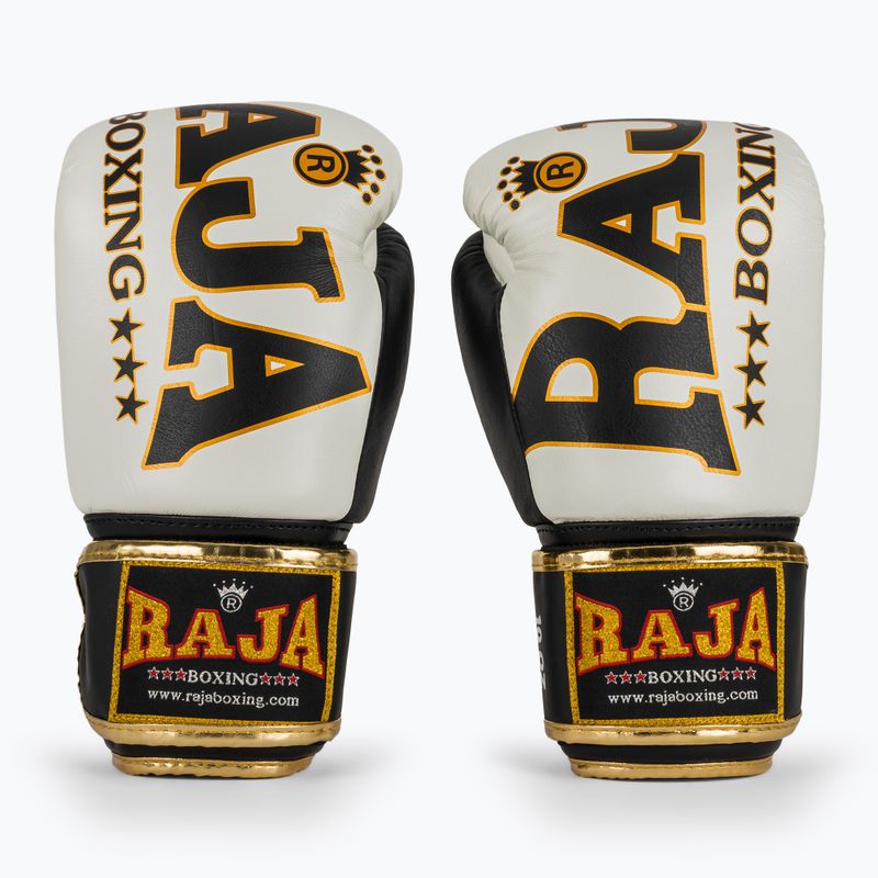 Boxerské rukavice RAJA BOXING Origin Standard Genuine Leather white 2