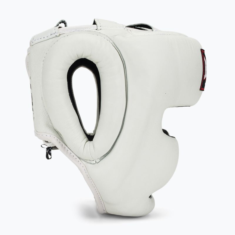 Boxerská prilba RAJA BOXING Genuine Leather white 2