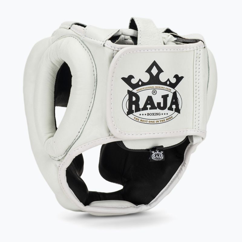 Boxerská prilba RAJA BOXING Genuine Leather white 3