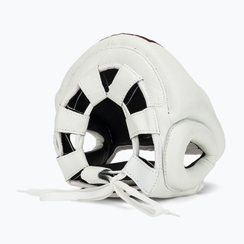 Boxerská prilba RAJA BOXING Genuine Leather white 6