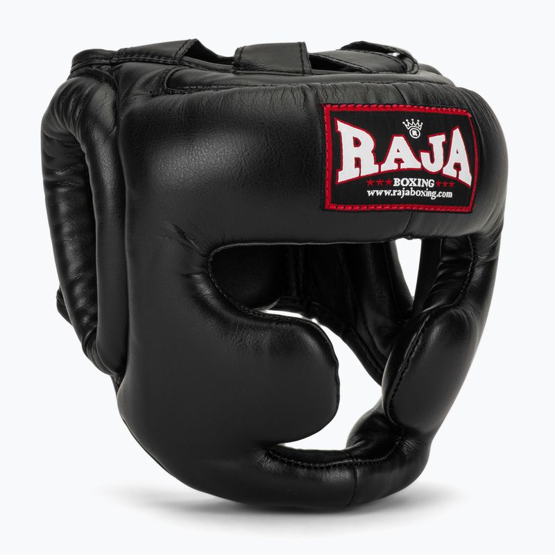 Boxerská prilba RAJA BOXING Semi Leather black