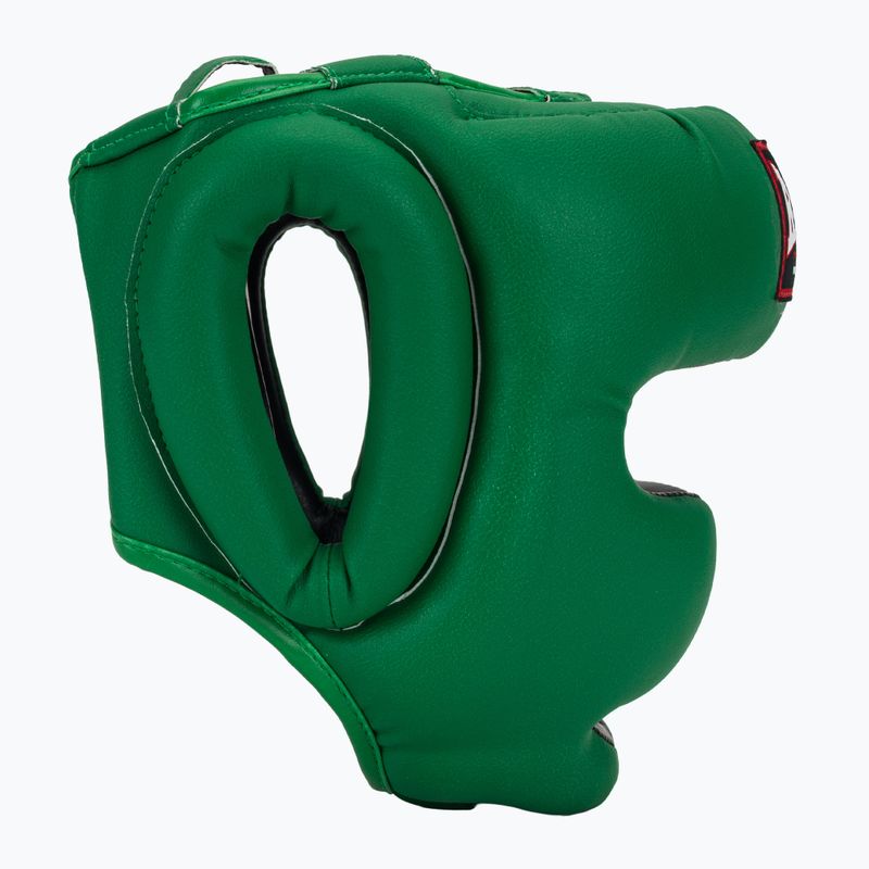Boxerská prilba RAJA BOXING Semi Leather green 2