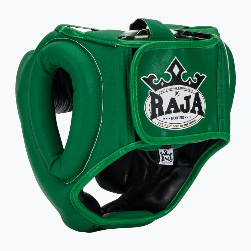 Boxerská prilba RAJA BOXING Semi Leather green 3