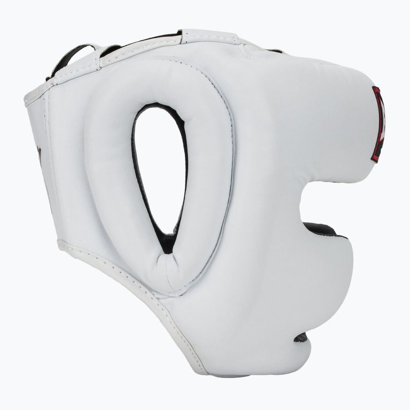 Boxerská prilba RAJA BOXING Semi Leather white 2
