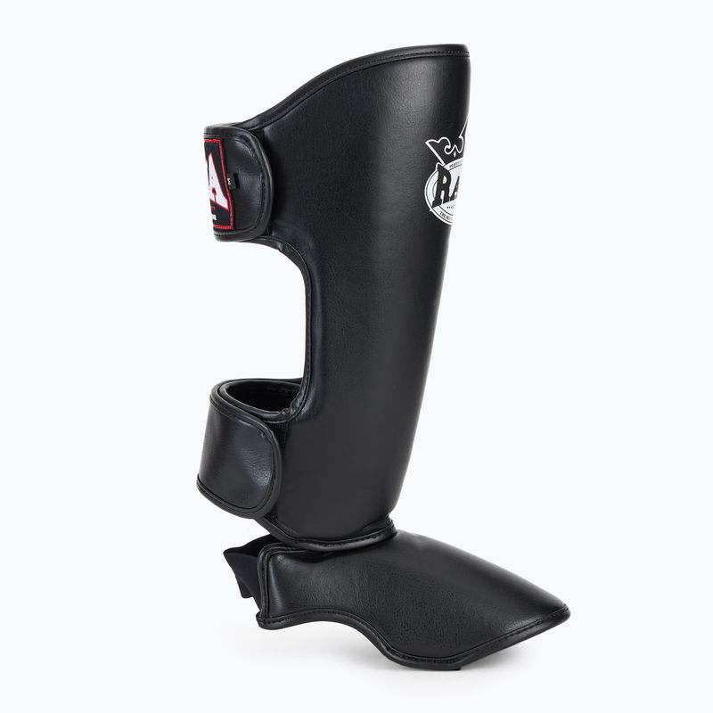 Chrániče holení a chodidiel RAJA BOXING Lightweight Shin Guards Semi Leather black 2