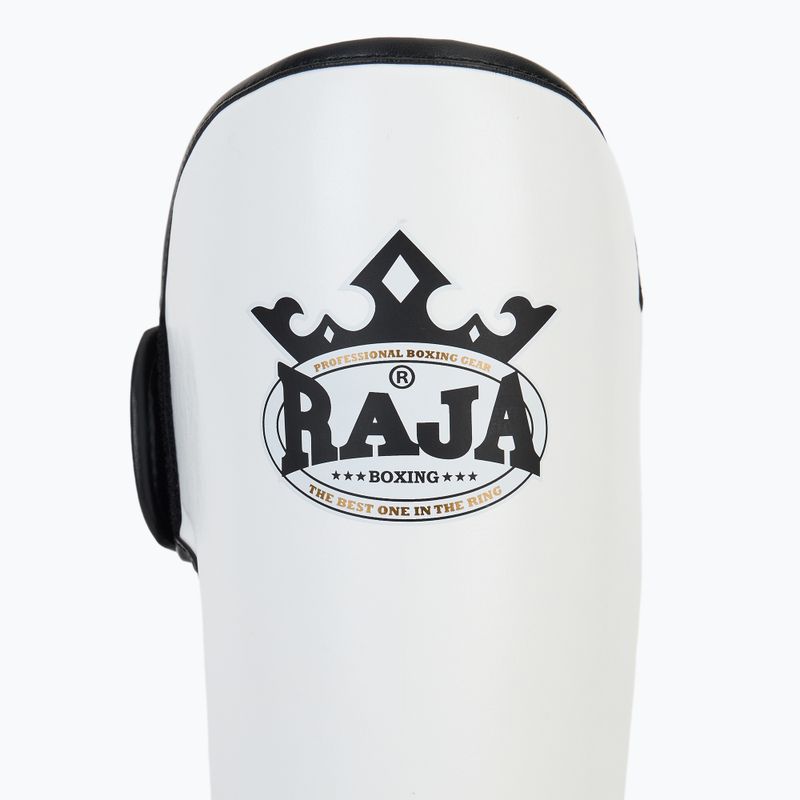 Chrániče holení a chodidiel RAJA BOXING Lightweight Shin Guards Semi Leather white 6