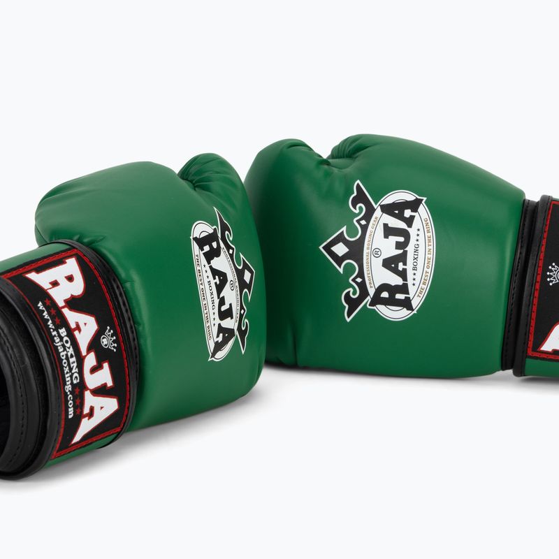 Boxerské rukavice RAJA BOXING Single Semi Leather green 7