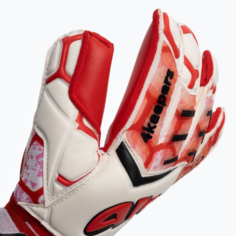 4keepers Force V 4.20 HB brankárske rukavice červeno-biele 4KEEPERS-4342 3