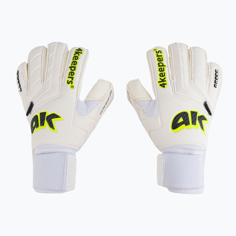 Detské brankárske rukavice 4keepers Champ Carbo V RF Strap white