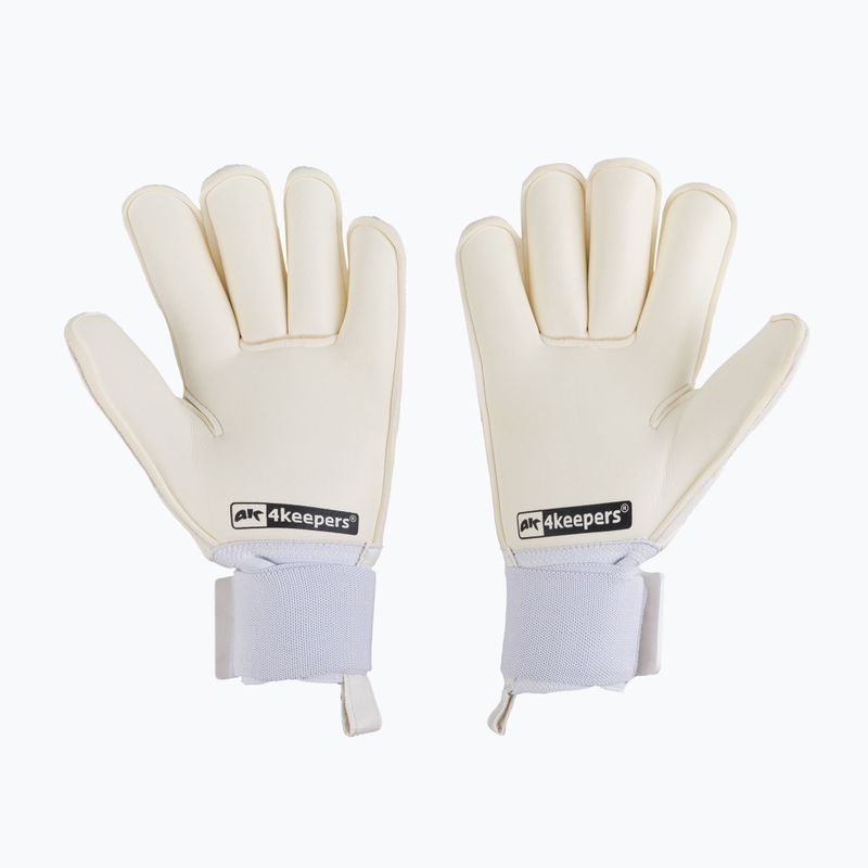 Detské brankárske rukavice 4keepers Champ Carbo V RF Strap white 2