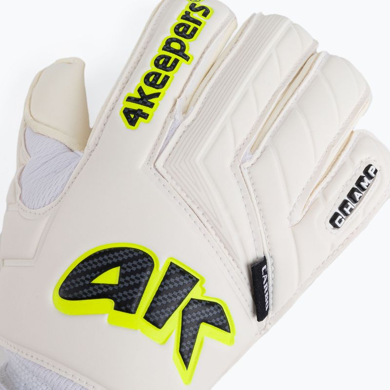 Detské brankárske rukavice 4keepers Champ Carbo V RF Strap white 3