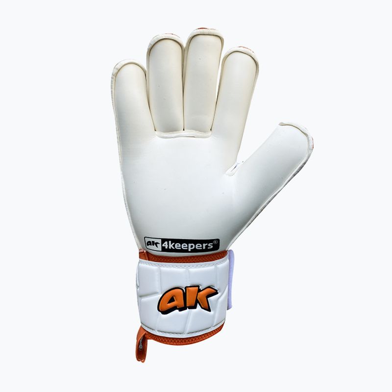 4keepers Champ Training V Rf brankárske rukavice biele a oranžové 5