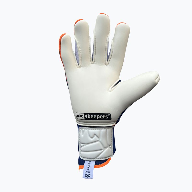 4Keepers Equip Puesta Nc modro-oranžové brankárske rukavice EQUIPPUNC 5