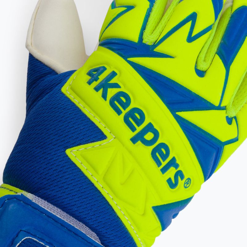 Detské brankárske rukavice 4Keepers Equip Breeze Nc Jr modro-zelené EQUIPBRNCJR 3