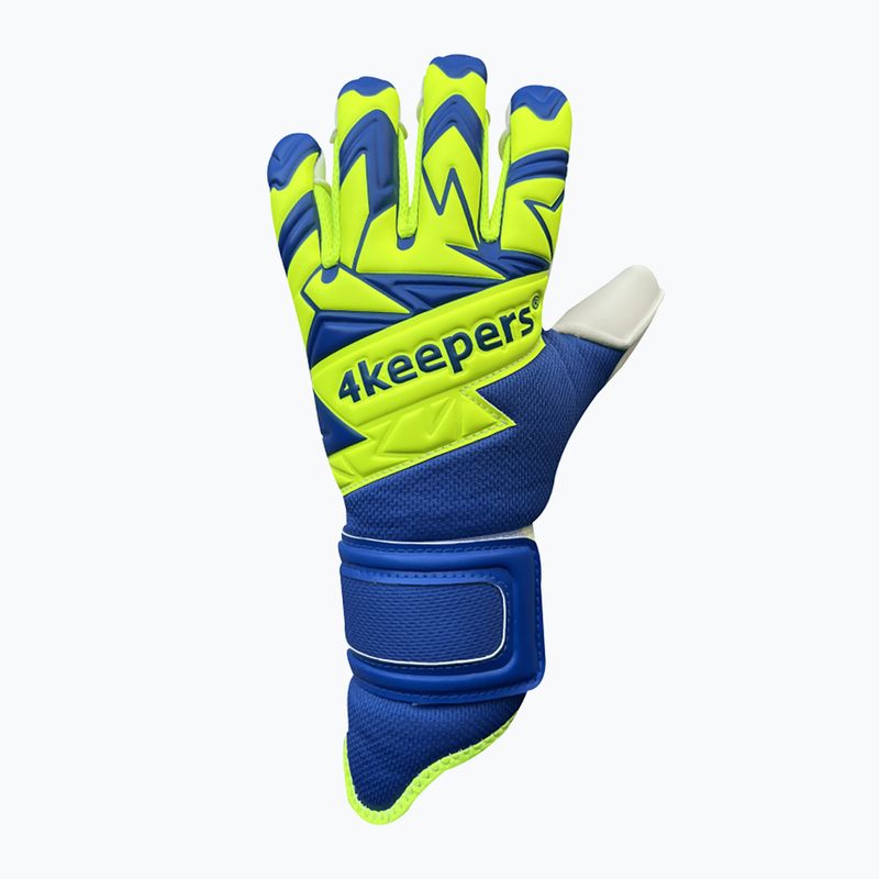 Detské brankárske rukavice 4Keepers Equip Breeze Nc Jr modro-zelené EQUIPBRNCJR 4