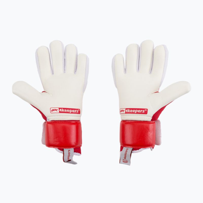 Detské brankárske rukavice 4Keepers Equip Poland Nc Jr bielo-červené EQUIPPONCJR 2