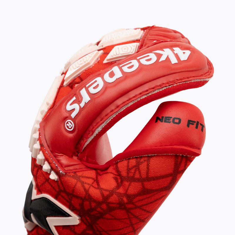 4Keepers Neo Rodeo Rf2G Jr detské brankárske rukavice červené 3