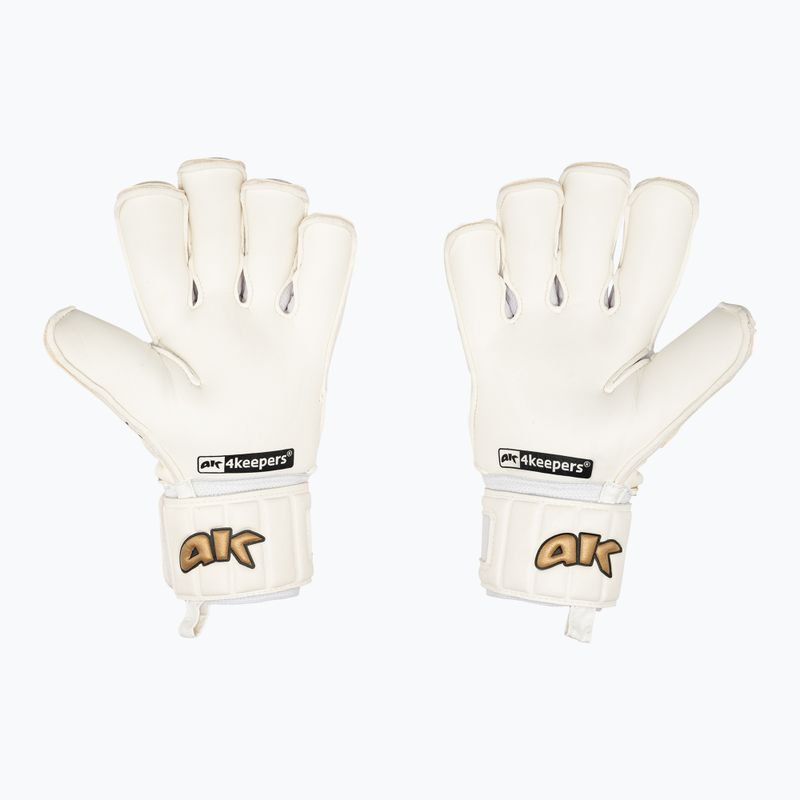 4Keepers Champ Gold VI brankárske rukavice biele 2