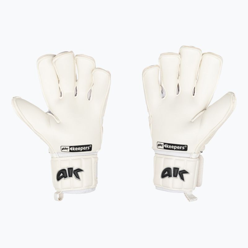 4Keepers Champ Black VI brankárske rukavice biele 2