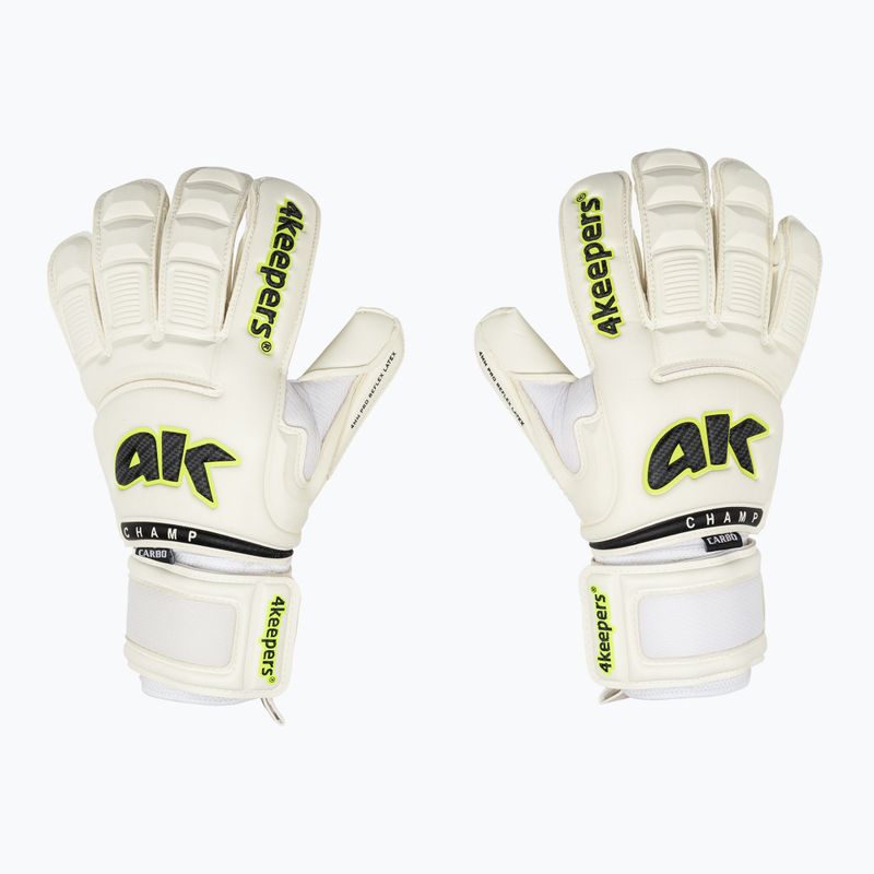 4Keepers Champ Carbo VI brankárske rukavice biele