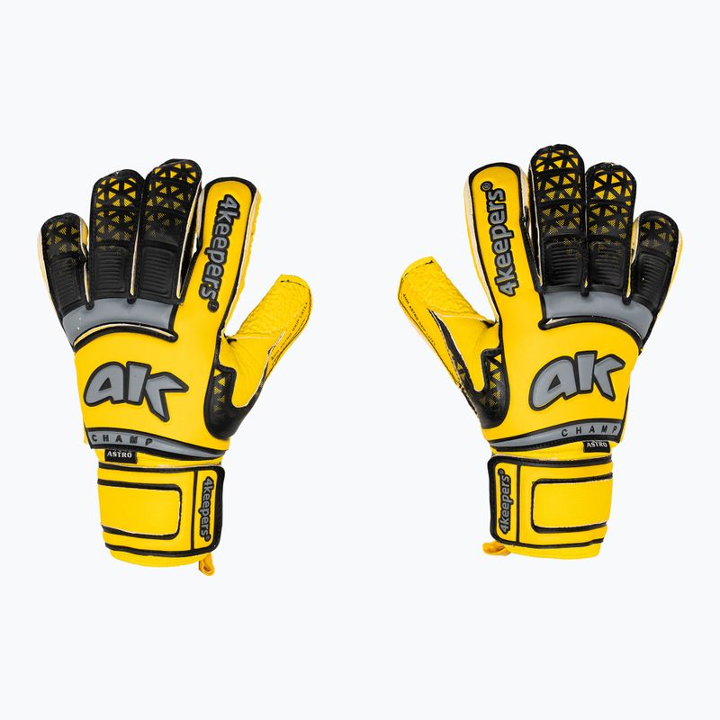 4Keepers Champ Astro VI brankárske rukavice žltá/sivá
