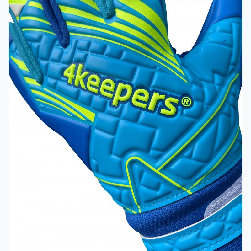 Brankárske rukavice 4keepers Soft Azur NC modré 5