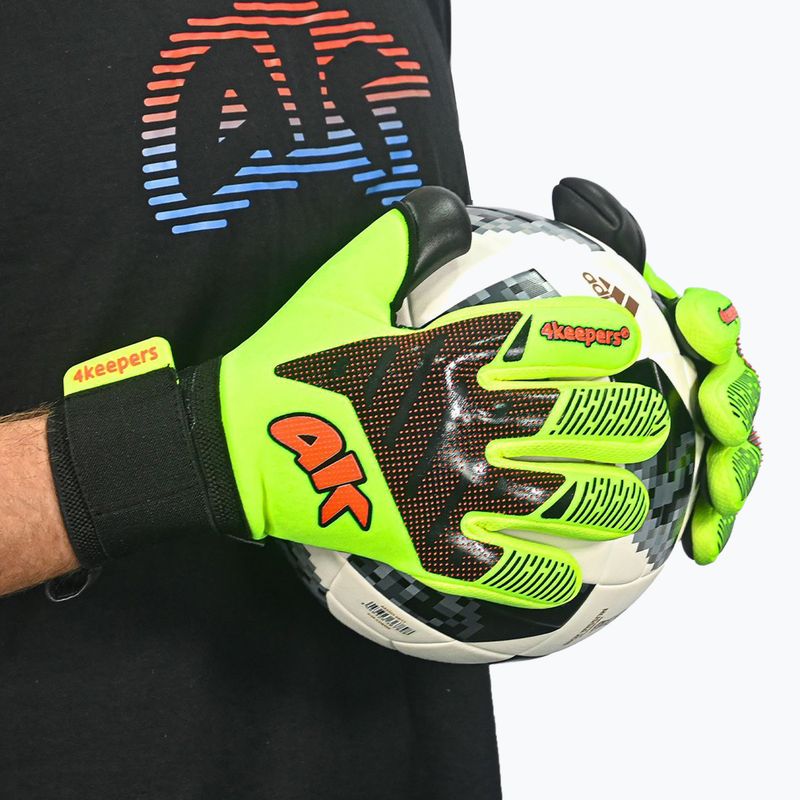 Brankárske rukavice 4keepers Elite Venom NC celadónové  9