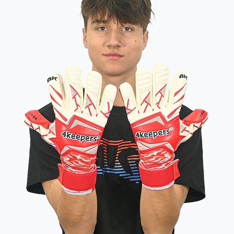 Brankárske rukavice  4keepers Force V4.25 HNC červené 6