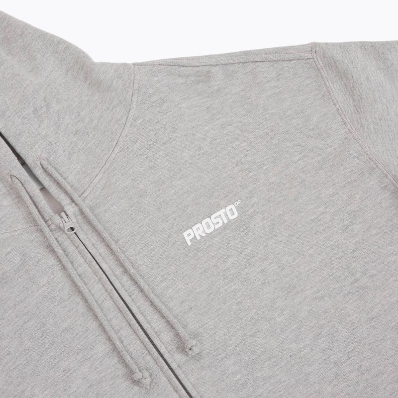 Pánska mikina PROSTO Hoodie Logo Zip gray 3