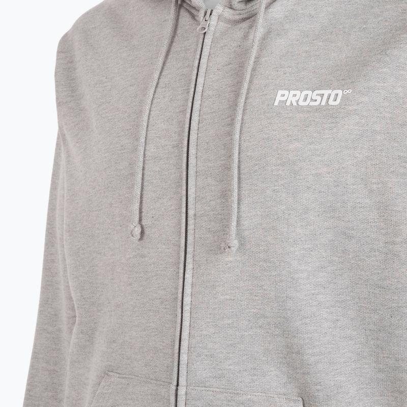 Pánska mikina PROSTO Hoodie Logo Zip gray 4
