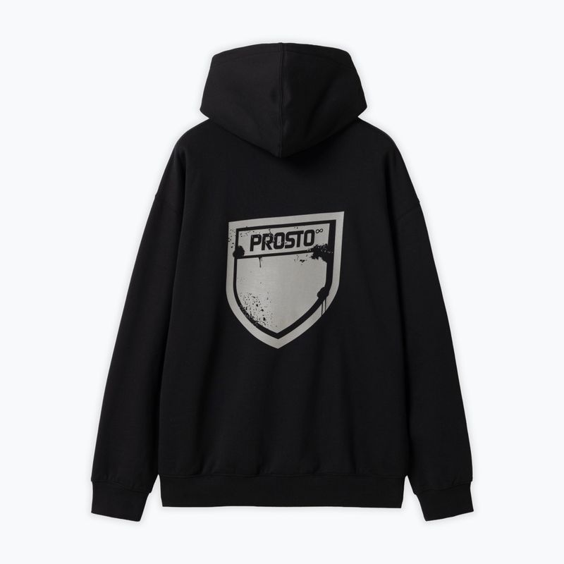Pánska mikina PROSTO Hoodie Splash Shield black 2