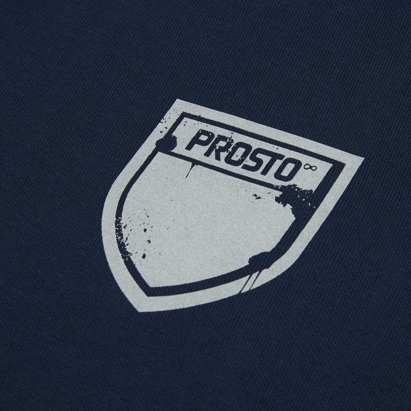 Pánska mikina PROSTO Hoodie Splash Shield navy blue 3