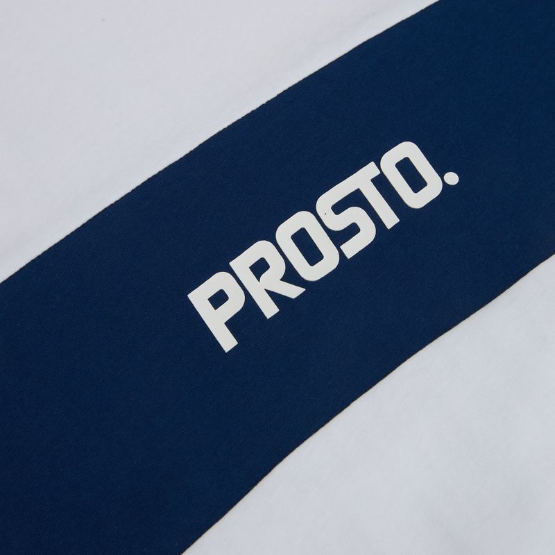 Pánske tričko PROSTO Root white/navy blue 3