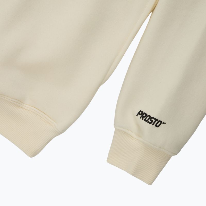 Pánska mikina PROSTO Hoodie Bark off white 4