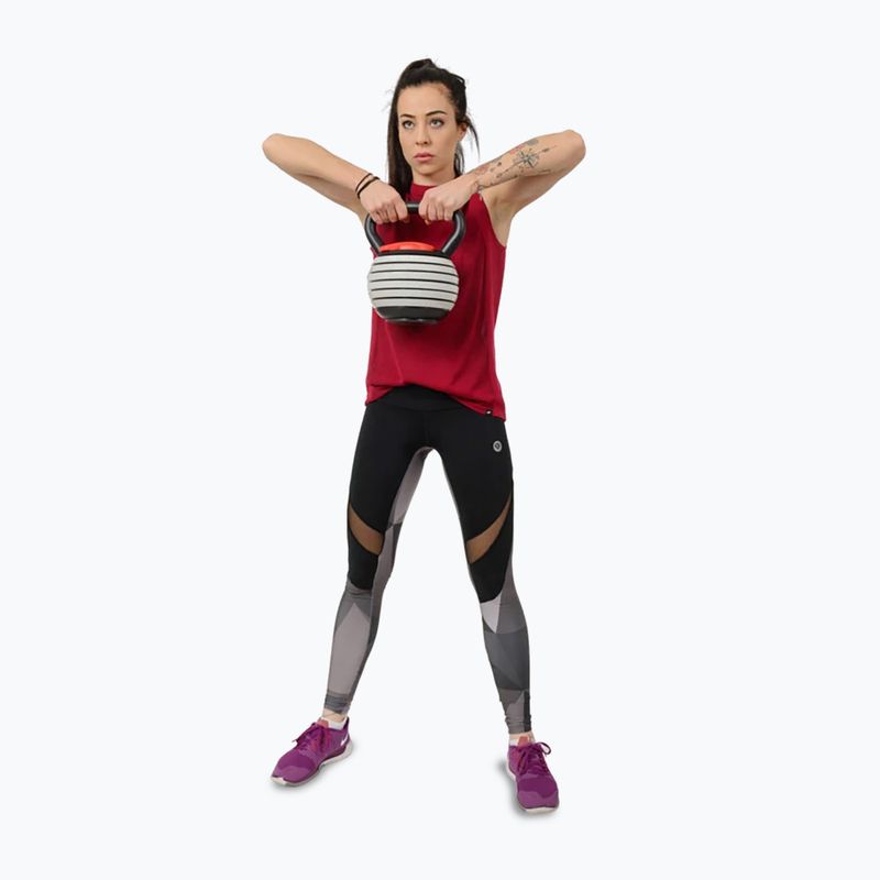 Nastaviteľný kettlebel HMS KR40 grey/black 9