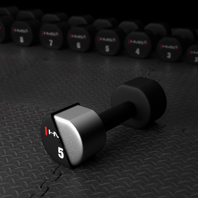 Činky HMS HPT02 TPU 2 ks 5 kg black 7