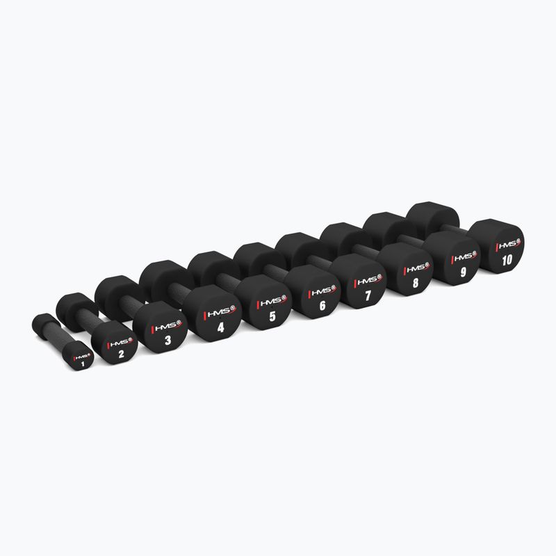 Činky HMS HPT02 TPU 2 ks 6 kg black 4