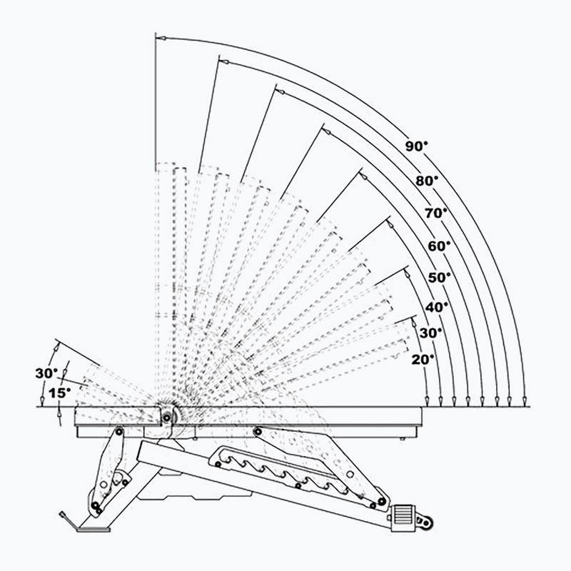 Nastaviteľná tréningová lavica HMS L3150 čierna 4