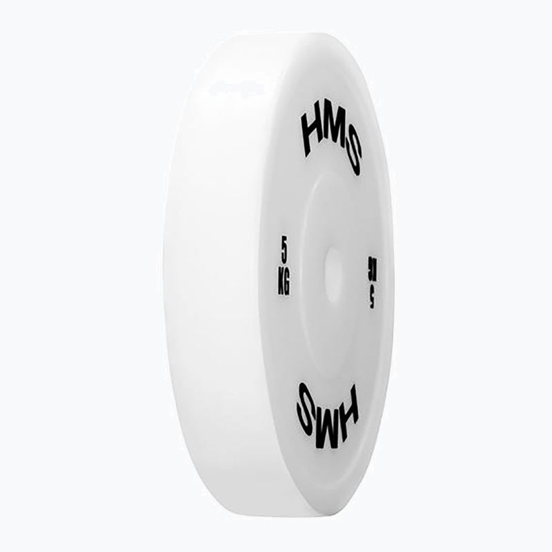 PE olympijská záťaž HMS TPP05 2 x 5 kg biela 2