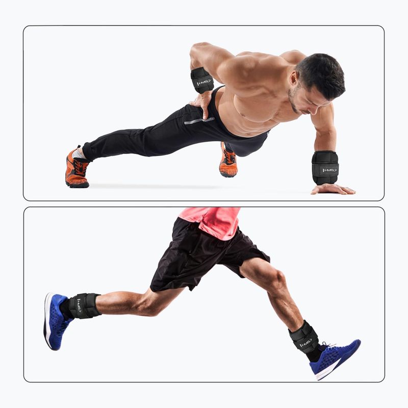 Záťaže na členky a zápästia HMS ONK01 0,5 kg 2 ks black 6