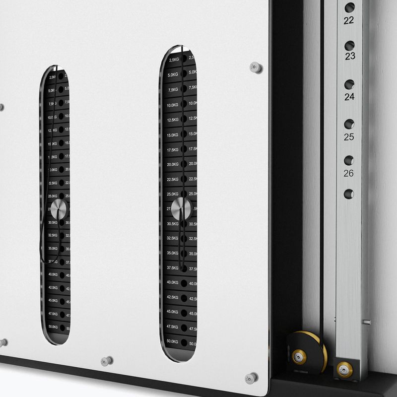 Dvojitá posilovacia kladka  na stenu HMS BS302 Commercial silver 9