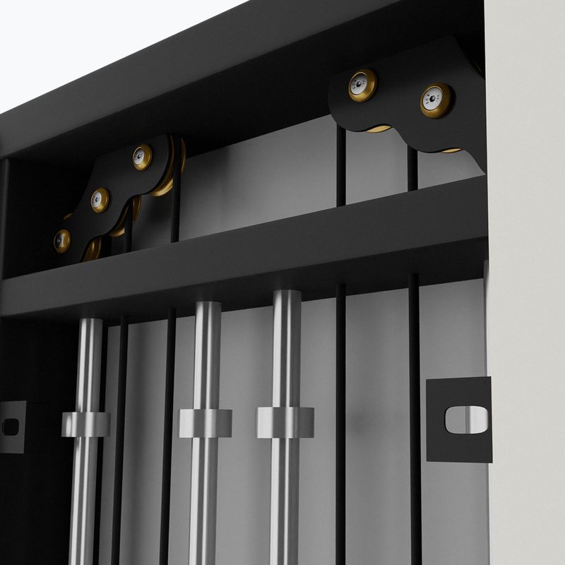 Dvojitá posilovacia kladka  na stenu HMS BS302 Commercial silver 12