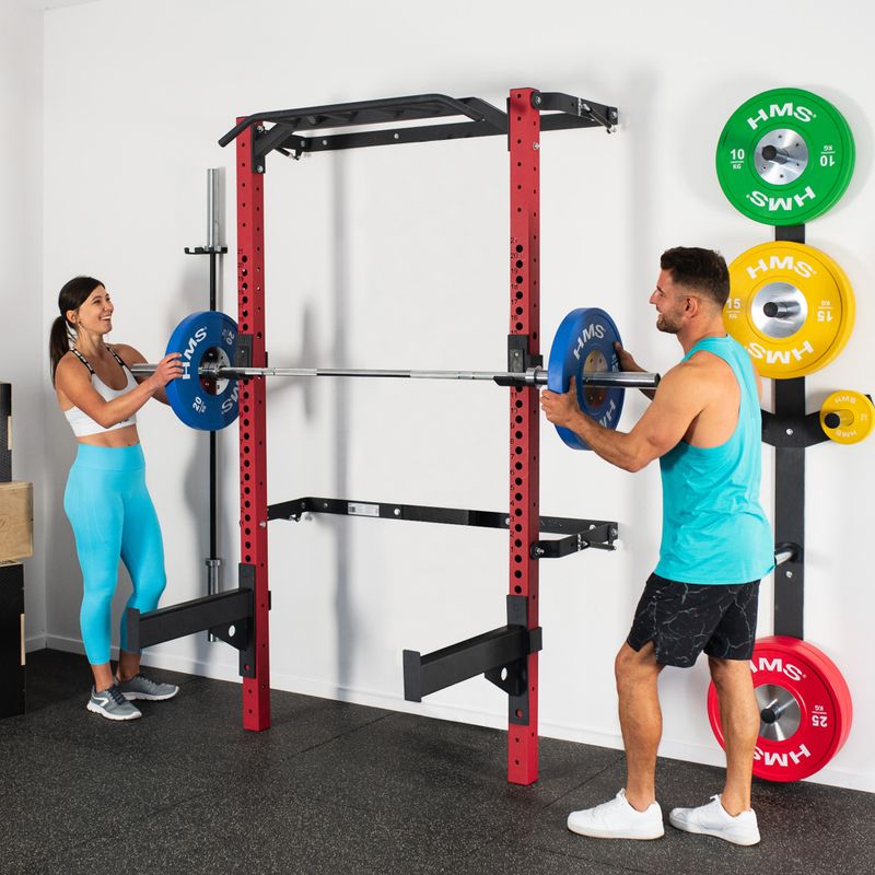 Skládacia posilňovacia klietka HMS KLT23 red/black 14