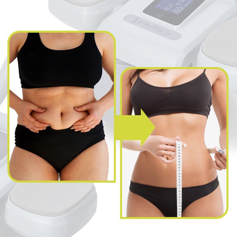 Automatické koliesko na cvičenie brušných svalov s displejom HMS KA08 sivá 17