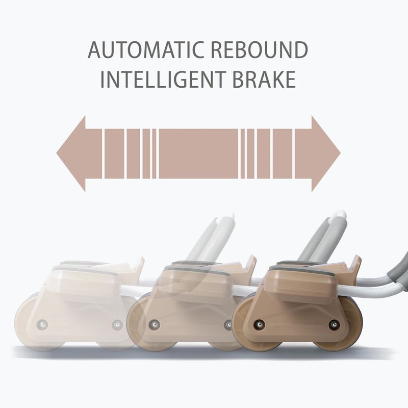 Automatické koliesko na cvičenie brušných svalov s displejom HMS KA08 hnedé 8