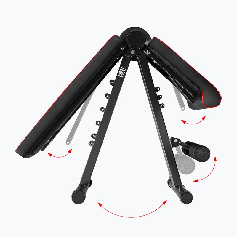 Tréningová lavica s expandérami HMS L1217black 8