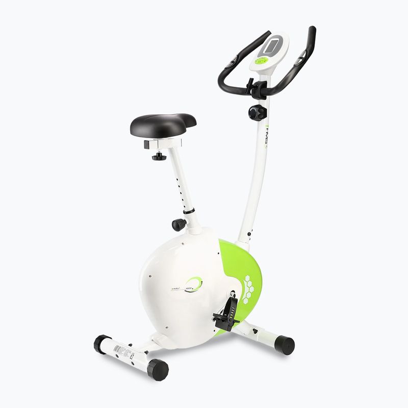 Stacionárny bicykel HMS M9239 biely/zelený 4